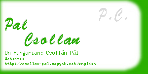 pal csollan business card